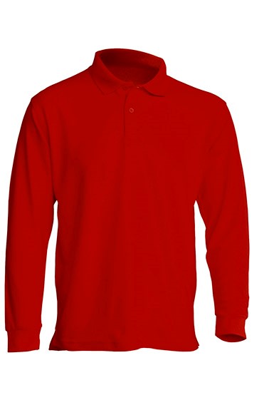 POLO REGULAR MAN LS ( JHK T-SHIRT ) rosso